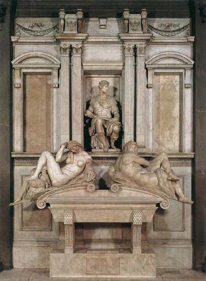 Michelangelo Buonarroti Tomb of Giuliano de' Medici Norge oil painting art